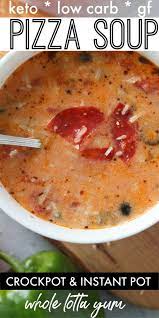 Creamy Pizza Soup Recipe Instant Pot Crockpot Stovetop Recipe Pizza Soup Crockpot Soup Recipes Crock Pot Soup