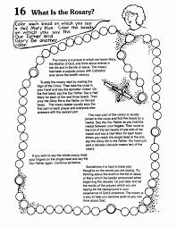 This set also includes versions that arent labeled with the alphabet for older children. Rosary Coloring Page Printable Coloring Home