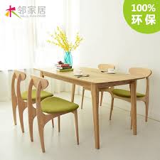 White and natural dining table. O Japanese White Oak Wood Dinette Combination Of Solid Wood Ikea Dining Table Minimalist Modern Scandinavian Furniture Long Furniture Draw Wooden Furniture Childrenwood Rope Aliexpress