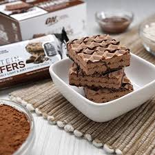 The reason they're so popular is because it's a store bought low carb dessert that doesn't taste like it's low carb. Optimum Nutrition New High Protein Wafer Bars Low Sugar Low Fat Low Carb Dessert Flavor Chocolate Chocolate 13 29 Oz 9 Count Pricepulse