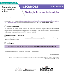 Seu objetivo é facilitar o acompanhamento do desempenho e frequência escolar por meio. Boletim 01 Educando Para Boas Escolhas Online Divulgacao Do Curso E Das Inscricoes Diretoria De Ensino Regiao Centro