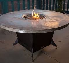 Woodard square dining height fire table with round burner in aztec bronze finish. Bishop Fire Table For Restaurant Dining Cooke Furniture