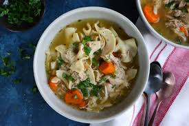 Egg noodles, carrots, celery, and chicken are simmered in broth seasoned with basil and oregano. Pressure Cooker Chicken Noodle Soup A Giveaway Hip Foodie Mom