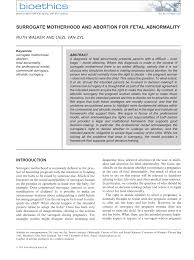 How much do you get paid to be a surrogate in south africa. Pdf Surrogate Motherhood And Abortion For Fetal Abnormality
