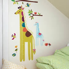 Giraffe Growth Chart Vinyl Mural Wallies