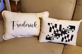 'Frederick' Screen Printed Canvas Pillow