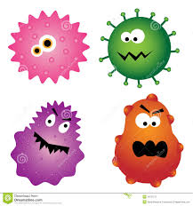 Germi Del Virus Del Fumetto Illustrazione Vettoriale - Illustrazione di monsters, calcolatore: 18781277