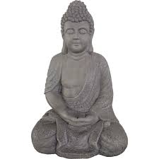 बुद्ध) can refer to the historical buddha, siddhartha gautama, or to anyone who has attained the same depth and quality of enlightenment. Gartenfigur Buddha Sitzend 59 Cm Grau Kaufen Bei Obi