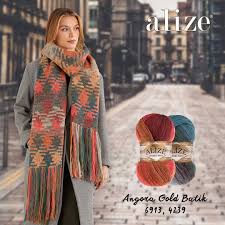 Alize El Orgu Iplikleri On Instagram Derya Baykal La Gulumse Programinda Anlatilan Alize Angora Gold Ve Alize Angora Gold Batik Ile Kolay Ek Orgu Batik Ekose