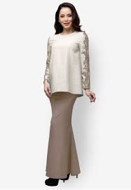 Download & get 10% off. Emel X Daphne Iking Longhorn Modern Kurung From Emel By Melinda Looi In Beige Lace Crochet Infusion Takes Centerstage With This Elegant Cross Baju Kurung Kebaya