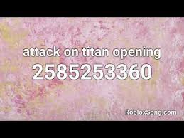 Sasageyo roblox id the track sasageyo has roblox id 940721282. Attack On Titan Roblox Code 05 2021