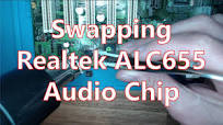 Swapping a Realtek ACL655 Audio Chip Motherboard Repair