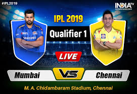 ipl 2019 qualifier 1 mi vs csk date and time of matches