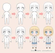 Fortunately, anyone can learn how to draw anime characters, and the process is fairly simple if you break it down into small steps. How To Draw Chibi Anime Character Step By Step Animeoutline