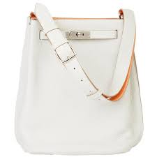 2013 Hermes Gris Perle And Crevette Clemence Leather Eclat So Kelly 22cm In 2020 Leather Handbags Online Purses And Bags