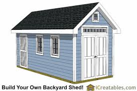 The shed area is 8x16, while the porch area is 8x16. 8x16 Traditional Victorian Backyard Shed Plans Icreatables Com
