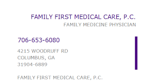 What is the mission of first medical care? 1144513185 Npi Number Family First Medical Care P C Columbus Ga Npi Registry Medical Coding Library Www Hipaaspace Com C 2021