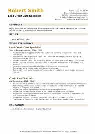 Freshersworld provides a consolidate view of all the hdfc vacancies and also provides other details related to the job selection process, application process and also the study mate latest 153 hdfc bank jobs vacancies updated on 25 may 2021. Credit Card Specialist Resume Samples Qwikresume