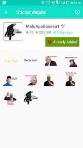 Gf's 1st attempt of nasi lemak. Malu Apa Bossku For Whatsapp Wastickerapps For Android Apk Download
