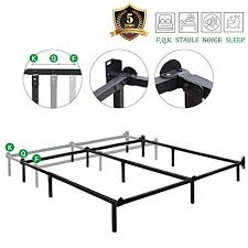 You can expect good back support from this type of bed frame when you place a thick, dense mattress on it. Haageep Queen Size Bed Frame For Box Spring And Mattress Set Adjustable Full Beds King Frames Metal Bedframe Support Buy Online In United Arab Emirates At Desertcart Ae Productid 110589138