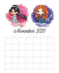 Free Printable 2020 Princess Zodiac Calendar The Cottage Market In 2020 Zodiac Calendar Disney Planner Cute Disney Drawings