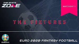 The tournament is scheduled to take place from 11 june, 2021 to 11 july, 2021. Euro 2020 Fantasy Fixture Analysis Matchday 1 The Stats Zone