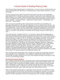 The number of unique cards was limited as randomization had to occur by hand. A Quick Guide To Reading Playing Cards Playing Cards Gaming Devices