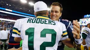 Tom brady and aaron rodgers finally met as starting quarterbacks when the patriots and packers met at lambeau field on november 30, 2014. Aaron Rodgers And Tom Brady Contemporaries But Not Rivals Green Bay Packers Blog Espn
