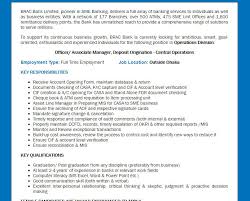 Brac Bank Limited Post Officer X2f Associate Manager Deposit Origination Central Operations Jobs Opportunity Vac Job Opportunities Job Circular Job