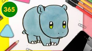 Maybe you would like to learn more about one of these? Comment Dessiner Un Hippopotame Kawaii Dessins Kawaii Faciles Comment Dessiner Des Animaux Social Useful Stuff Handy Tips