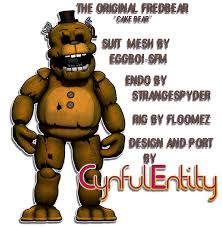 Model Showcase The Original Fredbear By Cynfulentity On Deviantart Deviantart Fnaf Afton