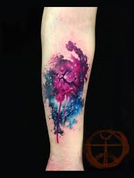 Watercolor Space Tattoo Watercolor Galaxy Tattoo Nebula Tattoo Galaxy Tattoo