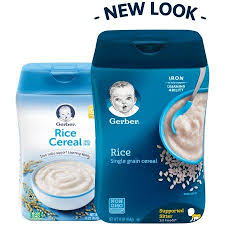 Gerber Single Grain Rice Baby Cereal 16 Oz Baby Cereal Rice Cereal Baby Drinks