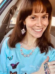 It's a purple/Alexandria kind of day ❤️. BP has adorable jewelry, thank you  Connie 😃, love my necklace.