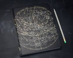 Star Chart Night Sky Hardcover Notebook Dot Grid Graph