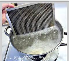 This Is The Easiest Way To Clean Your Range Hood Filter Diy Cleaning Products Cleaning Hacks Cleaning Household