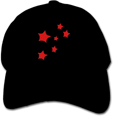 Amazon.com: FCOH Hats Plain Baseball Cap Sports Red Stars Hat Black :  Clothing, Shoes & Jewelry