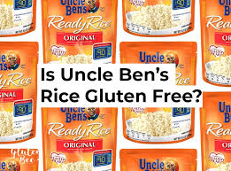 Is Uncle Ben S Rice Gluten Free Glutenbee Gluten Free Rice Uncle Bens Rice Gluten Free