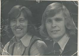 Mike Alexander, now sadly no longer with us, and me, around, I think 1974.