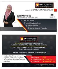 The properties can be saved to a stream or loaded from a stream. Suryati Hartanah On Twitter Hi I Am Suryati A Senior Real Estate Negotiator From Iw Properties Putrajaya If You Have Property To Buy Sell Rent Or To Check Market Value Please Whatsapp
