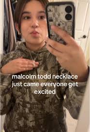 Malcolm Todd Tour Merch Necklace Gold