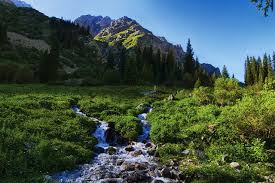 Разнообразна и богата природа киргизии. Oboi Dlya Rabochego Stola Kyrgyzstan Tian Shan Gora Rucheek Priroda