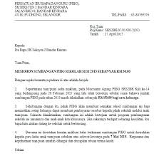 Surat permohonan sendiri dapat bersifat resmi atau pun tidak resmi. Surat Memohon Sumbangan Untuk Program Contoh Surat