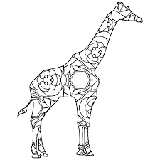 School's out for summer, so keep kids of all ages busy with summer coloring sheets. Coloring Pages Free Giraffe Geometric Coloring Pages