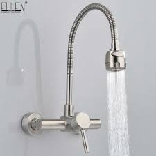 wall mounted kitchen faucet hot and