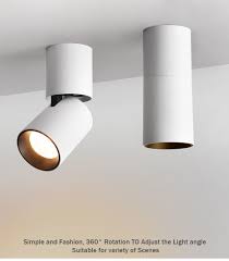 Dvolador Led Surface Mounted Ceiling Downlight Adjustable 360 Degrees Spot Light For Indoor Foyer Living Room Kitchen Ac90 Ceiling Spotlights Light Downlights