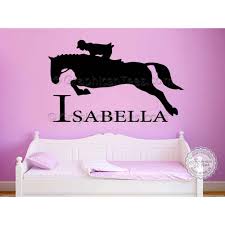 Launch your kid's bedroom into outer space with. Personalised Horse Wall Stickers Boy Girls Bedroom Playroom Wall Decor Decal