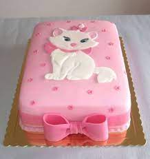 Aristocat Marie Children S Birthday Cakes Kitten Cake Childrens Birthday Cakes Cat Cake