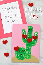 This diy activity consists of basic cutting and gluing skills. Diy Cactus Valentine Card For Kids I Heart Crafty Things