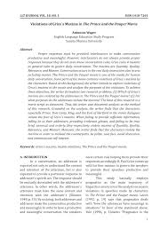 Need the translation of mengambil kira in english but even don't know the meaning? Pdf Violations Of Grice S Maxims In The Prince And The Pauper Movie